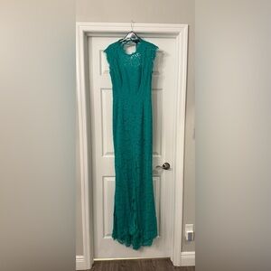 Rachel Zoe Teal Lace Dress